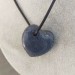 Blue MADREPORE Mother of Pore Pendant HEART - SCORPIO AQUARIUS MINERALS Crystal Healing Zen-3