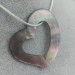Mother of Pearl Pendant HEART - AQUARIUS PISCES Crystal Healing MINERALS Jewels-2