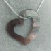 Mother of Pearl Pendant HEART - AQUARIUS PISCES Crystal Healing MINERALS Jewels-3