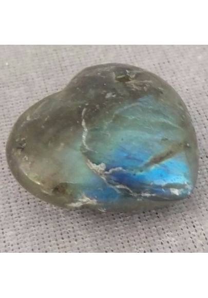 LABRADORITE Pendant HEART - SAGITTARIUS CAPRICORN Crystal Healing MINERALS A+-1