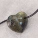 LABRADORITE Pendant HEART - SAGITTARIUS CAPRICORN Crystal Healing MINERALS A+-5