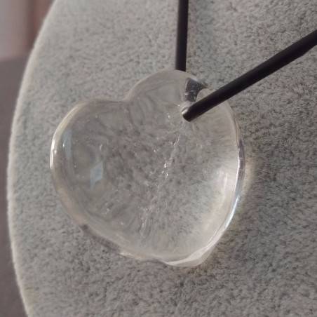 Rock CRYSTAL Pendant HEART - AQUARIUS MINERALS Crystal Healing Zodiac-4
