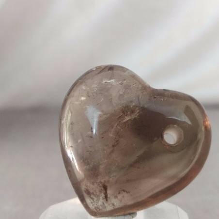 SMOKED Quartz Pendant HEART - SAGITTARIUS CAPRICORN MINERALS Crystal Healing-7