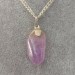 SILVER AMETHYST PENDANT Flower - ARIES PISCES MINERALS Crystal Healing-1