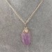 SILVER AMETHYST PENDANT Flower - ARIES PISCES MINERALS Crystal Healing-4