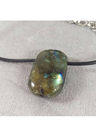 LABRADORITE Pendant Gemstone - SAGITTARIUS CAPRICORN Crystal Healing MINERALS-1
