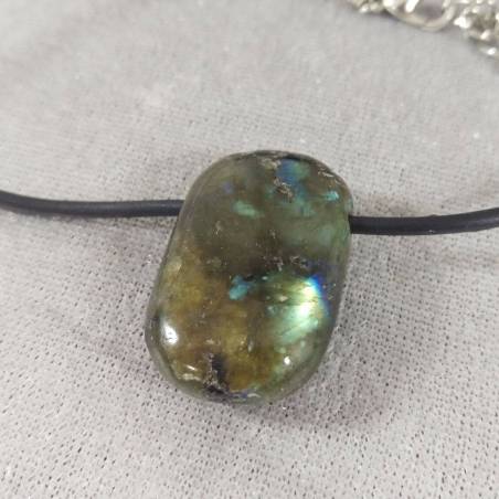 LABRADORITE Pendant Gemstone - SAGITTARIUS CAPRICORN Crystal Healing MINERALS-1