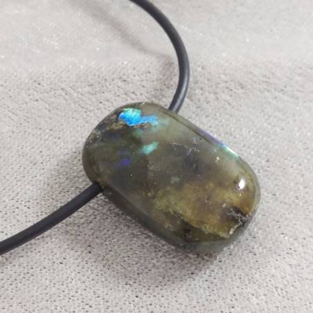 LABRADORITE Pendant Gemstone - SAGITTARIUS CAPRICORN Crystal Healing MINERALS-3