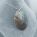 Mother of Pearl Pendant Classic SILVER Plated - CANCER Necklace MINERALS Holidays-3