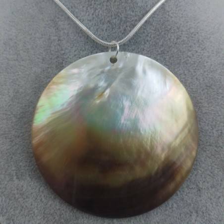 Mother of Pearl Pendant Moon - CANCER Crystal Healing Zodiac Shell Voyage-3