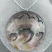 Mother of Pearl Pendant SUNSET - CANCER Crystal Healing Charm Natural Sea-1