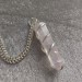 Rose Quartz OBELISK Pendant - CAPRICORN LIBRA MINERALS Crystal Healing-3