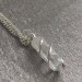 Hyaline Quartz OBELISK Pendant - AQUARIUS MINERALS Crystal Healing-4