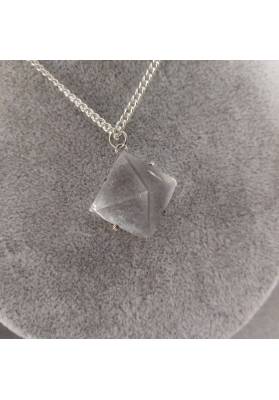 Hyaline Quartz Pendant PYRAMID - AQUARIUS MINERALS Rock CRYSTAL-1