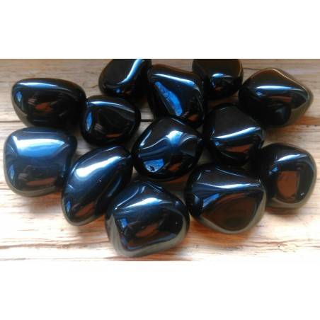 Large Black OBSIDIAN BIG Tumbled Crystal Crystal Healing Chakra MINERALS Reiki-1