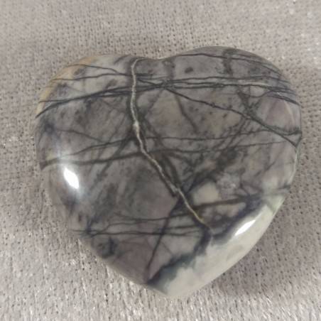CUORE in LEGNO FOSSILE Massaggio AMORE Cristalloterapia Regalo di SAN VALENTINO-2