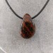Pendentif Goutte de JASPE ACAJOU Rouge Collier Cristal thérapie Chakra Pouvoir-1