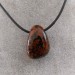Pendentif Goutte de JASPE ACAJOU Rouge Collier Cristal thérapie Chakra Pouvoir-3