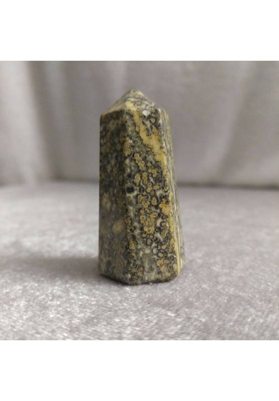 Hexagonal Obelisk Orbicular Ocean JASPER Tumbled Stone Chakra Crystal Healing-1