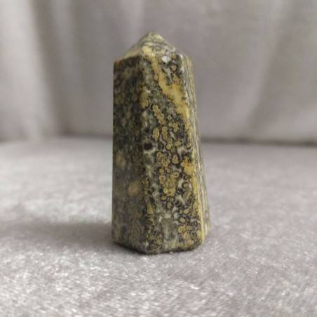 Hexagonal Obelisk Orbicular Ocean JASPER Tumbled Stone Chakra Crystal Healing-1