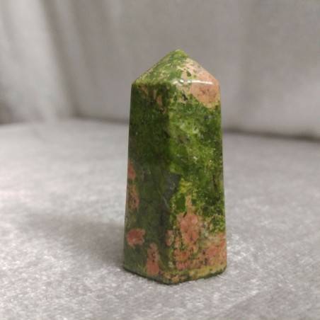 Obélisque HEX dans UNAKITE Dégringolé Cristaux Cristal thérapie Minéraux-2