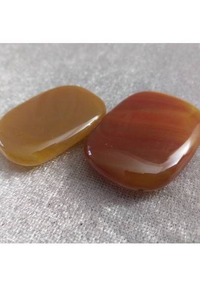 Palmstone Tumbled Stone CARNELIAN Massage Plate Pendant Chakra Crystal Healing-1