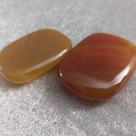Palmstone Tumbled Stone CARNELIAN Massage Plate Pendant Chakra Crystal Healing-1