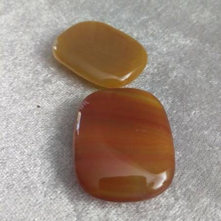 Palmstone Tumbled Stone CARNELIAN Massage Plate Pendant Chakra Crystal Healing-2