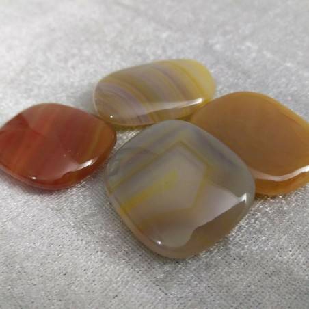 Palmstone Tumbled Stone CARNELIAN Massage Plate Pendant Chakra Crystal Healing-4