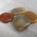 Palmstone Tumbled Stone CARNELIAN Massage Plate Pendant Chakra Crystal Healing-4