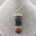 Seven 7 Chakra Pendant Crystal Healing Rose Quartz AMETHYST Jasper LAPIS LAZULI-1