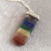 Seven 7 Chakra Pendant Crystal Healing Rose Quartz AMETHYST Jasper LAPIS LAZULI-4