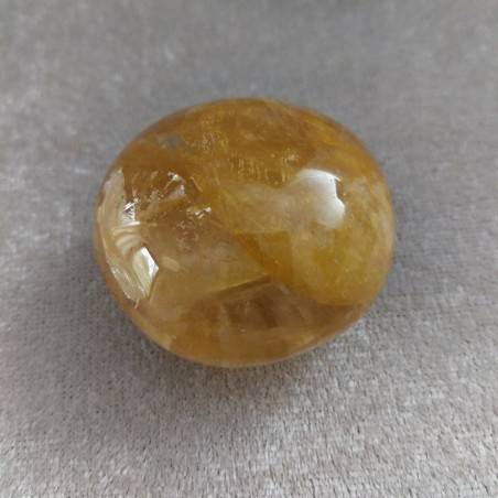 Palmstone Round in QUARTZ Hematoid BIG Massage Chakra Crystal Healing Zen-4
