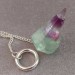 Pendolino Professionale in FLUORITE Pendolo Cristalli Chakra Meditazione Argento-3