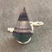 Pendolino Professionale in FLUORITE Pendolo Cristalli Chakra Meditazione Argento-1