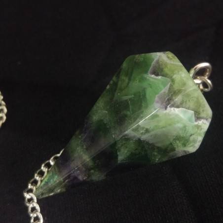Pendolino Professionale in FLUORITE Pendolo Cristalli Chakra Meditazione Argento-8