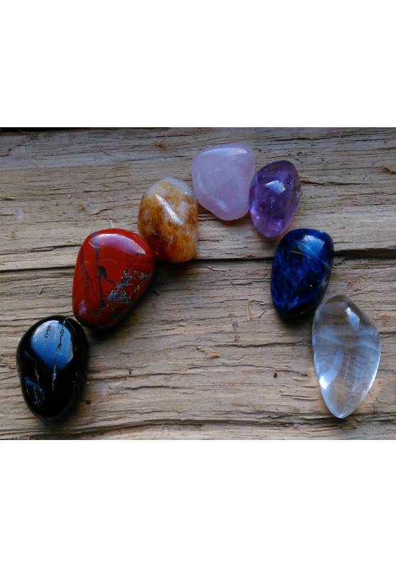 Kit Cristalloterapia Burattati Medi 7 Cristalli " Le 7 pietre dei Chakra "-1