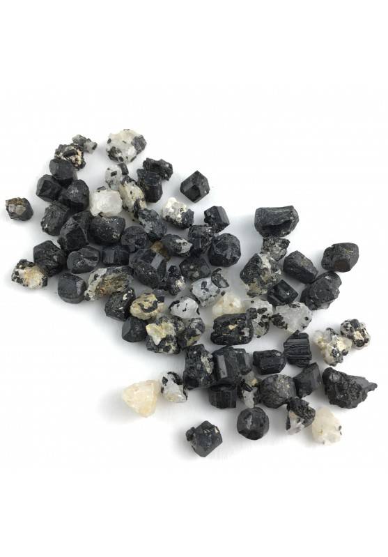 Mignon Tourmaline Quartz Raw Rough 20gr Black White Crystal Healing Chakra Reiki-1