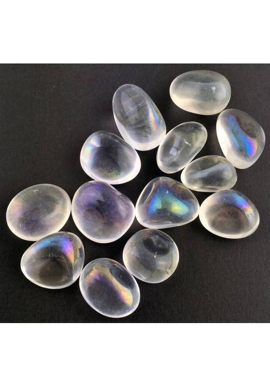 Dégringolé Quartz hyalin avec Aqua aura minéral cristal thérapie dégringolé chakra-1