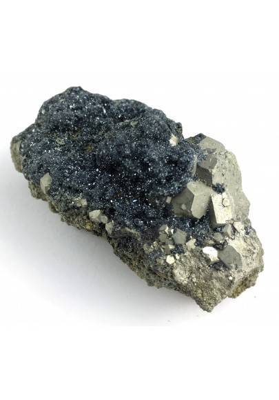 * Minerali Storici * PIRITE con EMATITE di Rio Marina Elba Qualità A+-1
