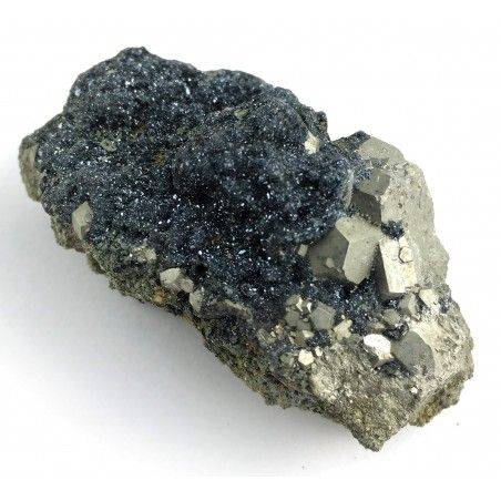 * Minerali Storici * PIRITE con EMATITE di Rio Marina Elba Qualità A+-1