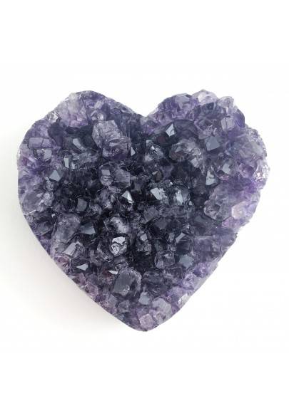 Cœur DRUSE Améthyste Violet haute Qualité A+ Amour Cristal thérapie Objets de collection-1