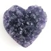 Purple Amethyst Crystal Geode Heart Druzy High Grade A+ LOVE Crystal Healing Minerals-1
