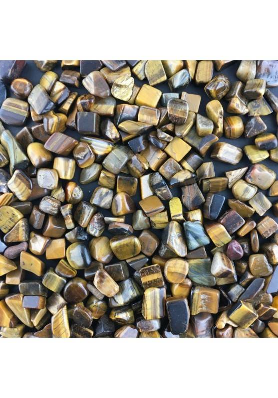 Mini Tumbled Stones in Tiger's EYE 100gr Orgone Orgonite Crystal Healing Reiki A+-1