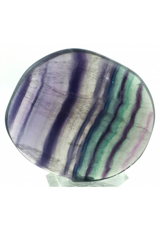 Palmstone in Purple Fluorite - Green Fluorite Palmstone Crystal Healing Plate-1