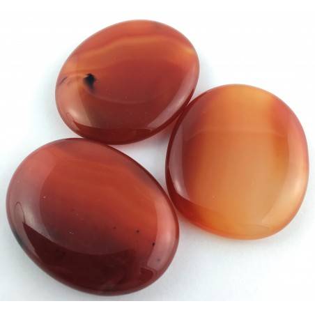 SAPONETTA in AGATA CORNIOLA Palmstone Carnelian Cristalloterapia Piastra Chakra-1