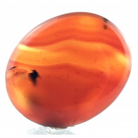 SAPONETTA in AGATA CORNIOLA Palmstone Carnelian Cristalloterapia Piastra Chakra-3