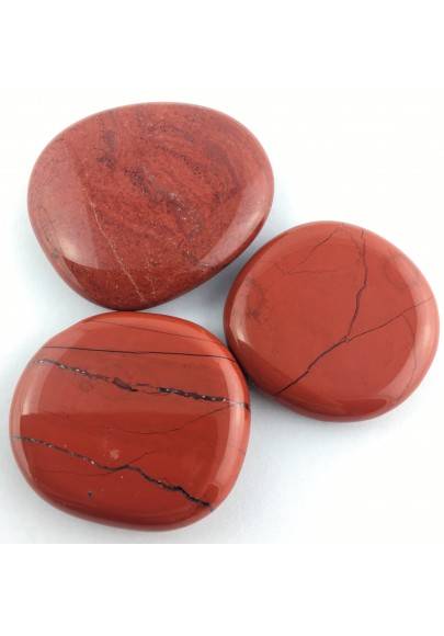 SAPONETTA in DIASPRO ROSSO Burattato Palmstone Cristalloterapia Red Jasper Zen-1