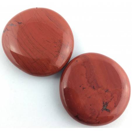 SAPONETTA in DIASPRO ROSSO Burattato Palmstone Cristalloterapia Red Jasper Zen-2