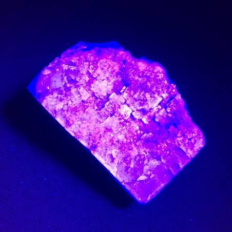 Fluorine Violet CUBIQUE Fluorescent Objets de collection Cristal thérapie haute Qualité-2